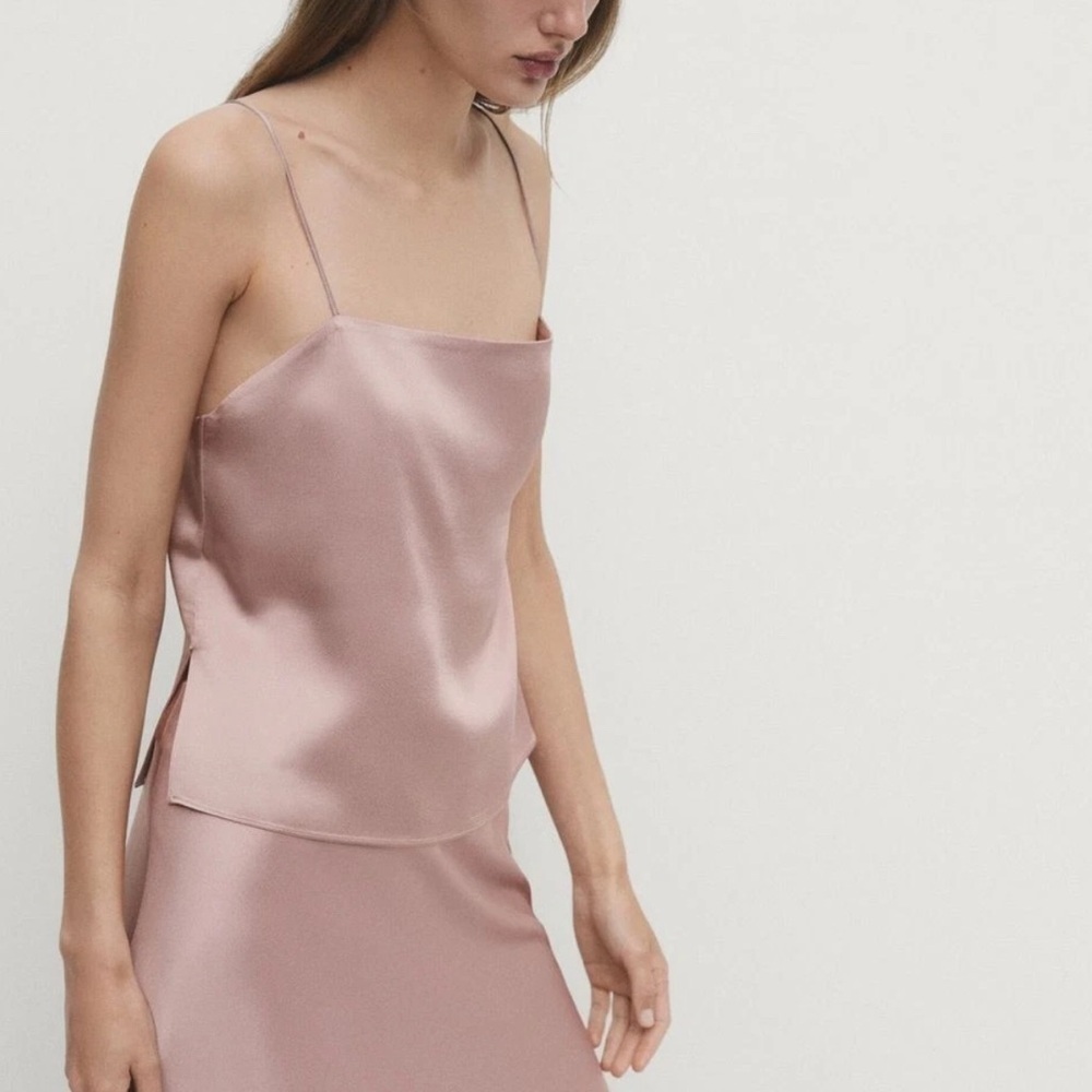 Women’s Massimo Dutti Strappy Flowy Spaghetti Strap Top Small